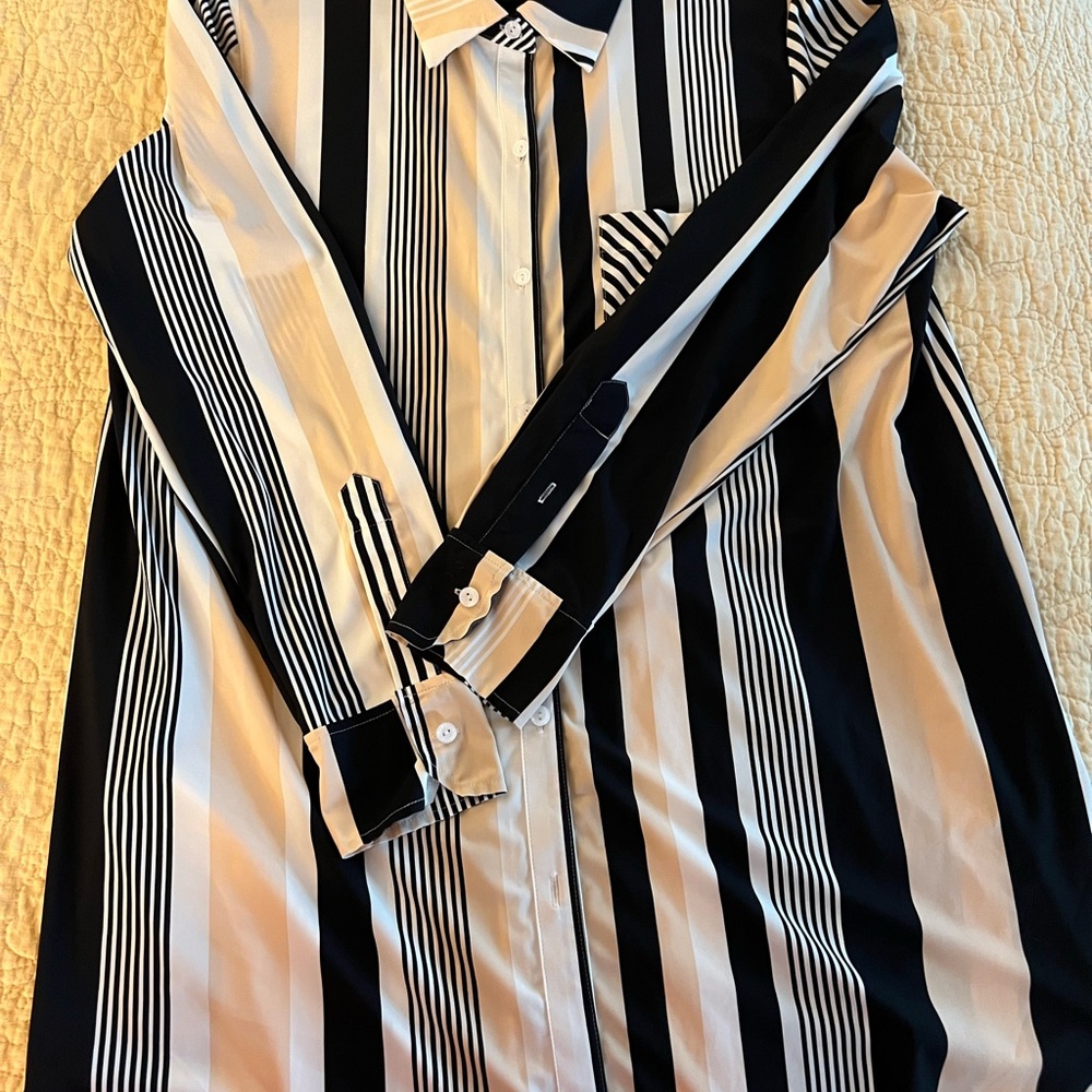 Longer blouse perfect for work.